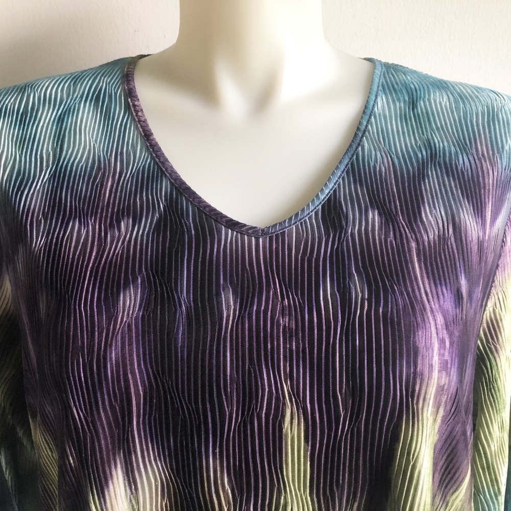 SOLD Maggie Barnes Blouse Size 2X Green LSOLD - Picture 2 of 4